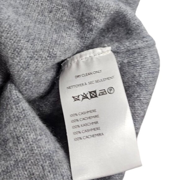 Anthropologie Pilcro The Alani 100% Cashmere Sweater, Grey, Mock Neck, Size MP - Picture 7 of 8
